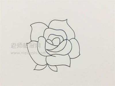 简单又漂亮玫瑰花画法,简单又好看的玫瑰花画法